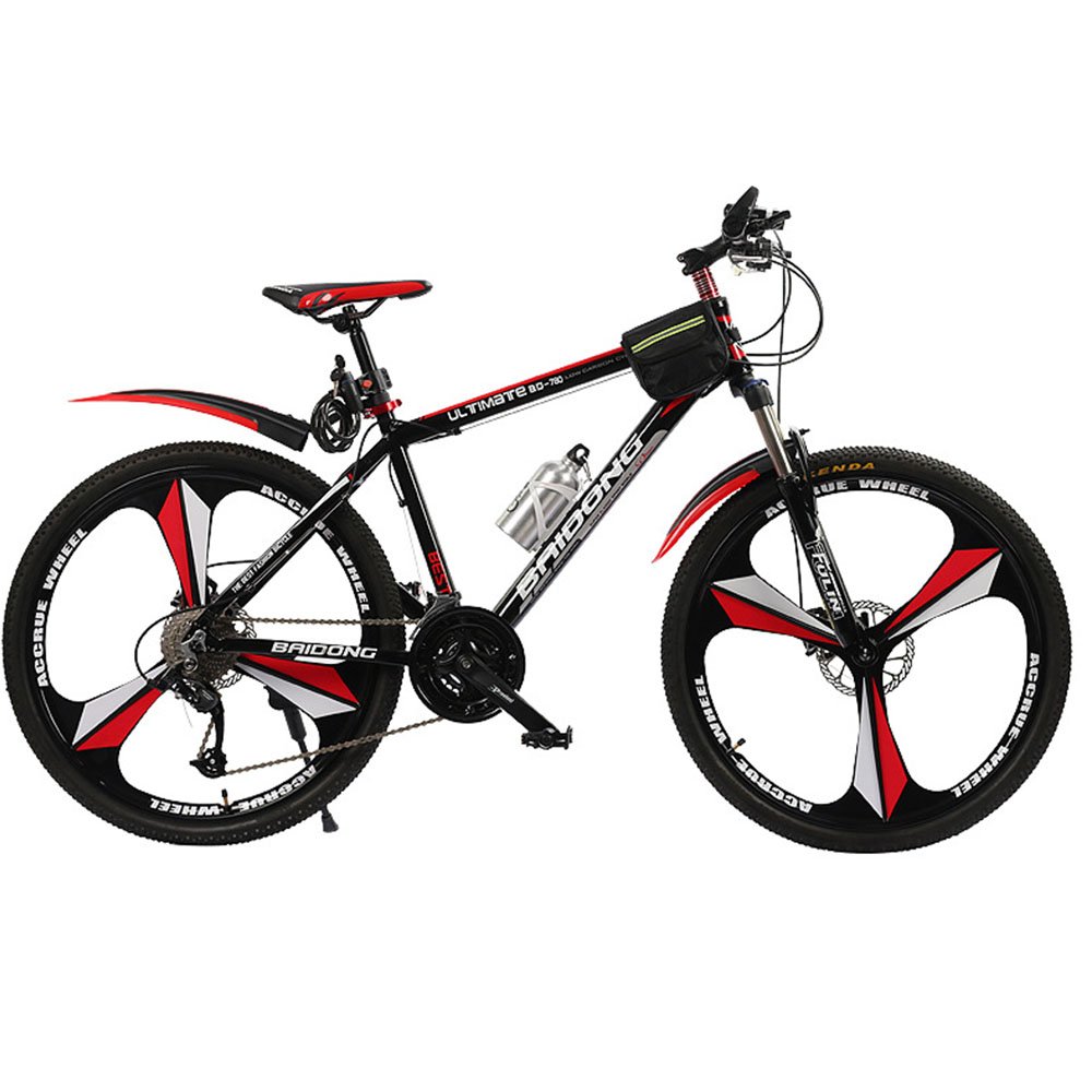 BAIDONG Mountain Bike Variable Speed Bicycle Double Disc Brake Bold Damping